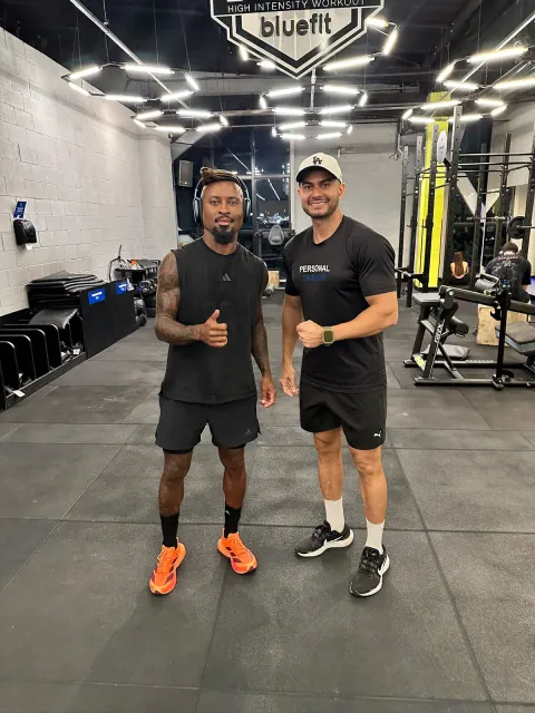 Lendel Diniz com Zé Roberto